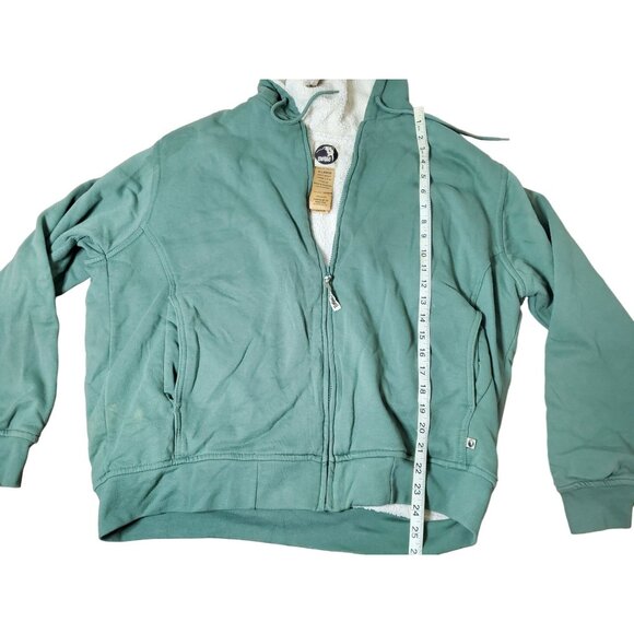 Berne Ladies X-Large Green Sherpa-Lined Zip-Up Hoodie - Picture 5 of 11